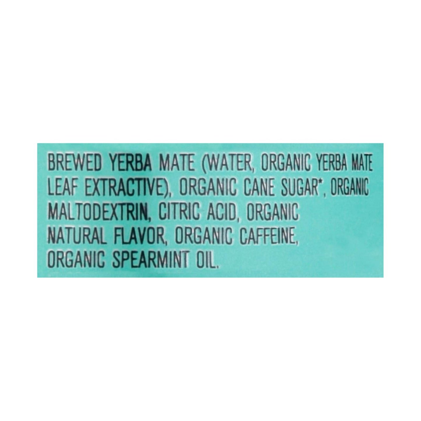 Yachak Yerba Mate Ultim Mint 16oz can – Case of 12, organic energy drink
