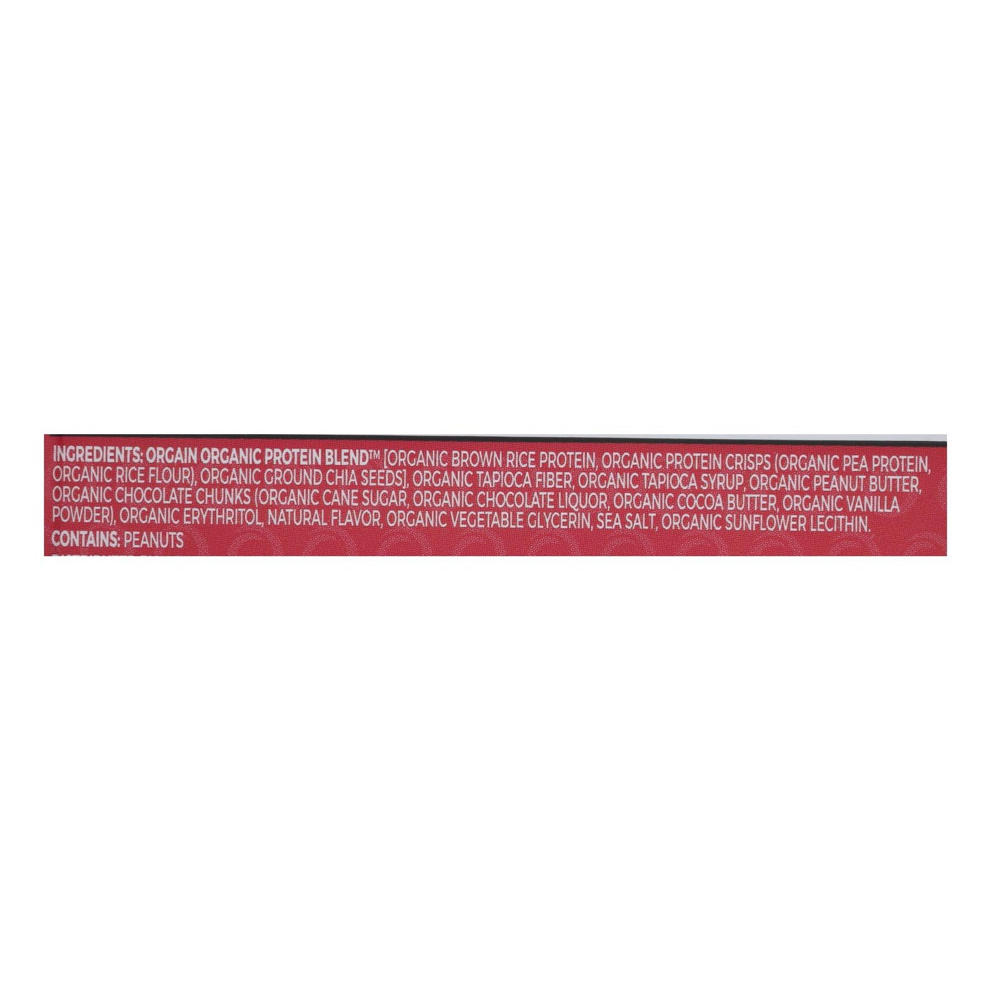 Orgain Organic Protein Bar - Peanut Butter Chocolate Chunk - Case Of 12 - 1.41 Oz