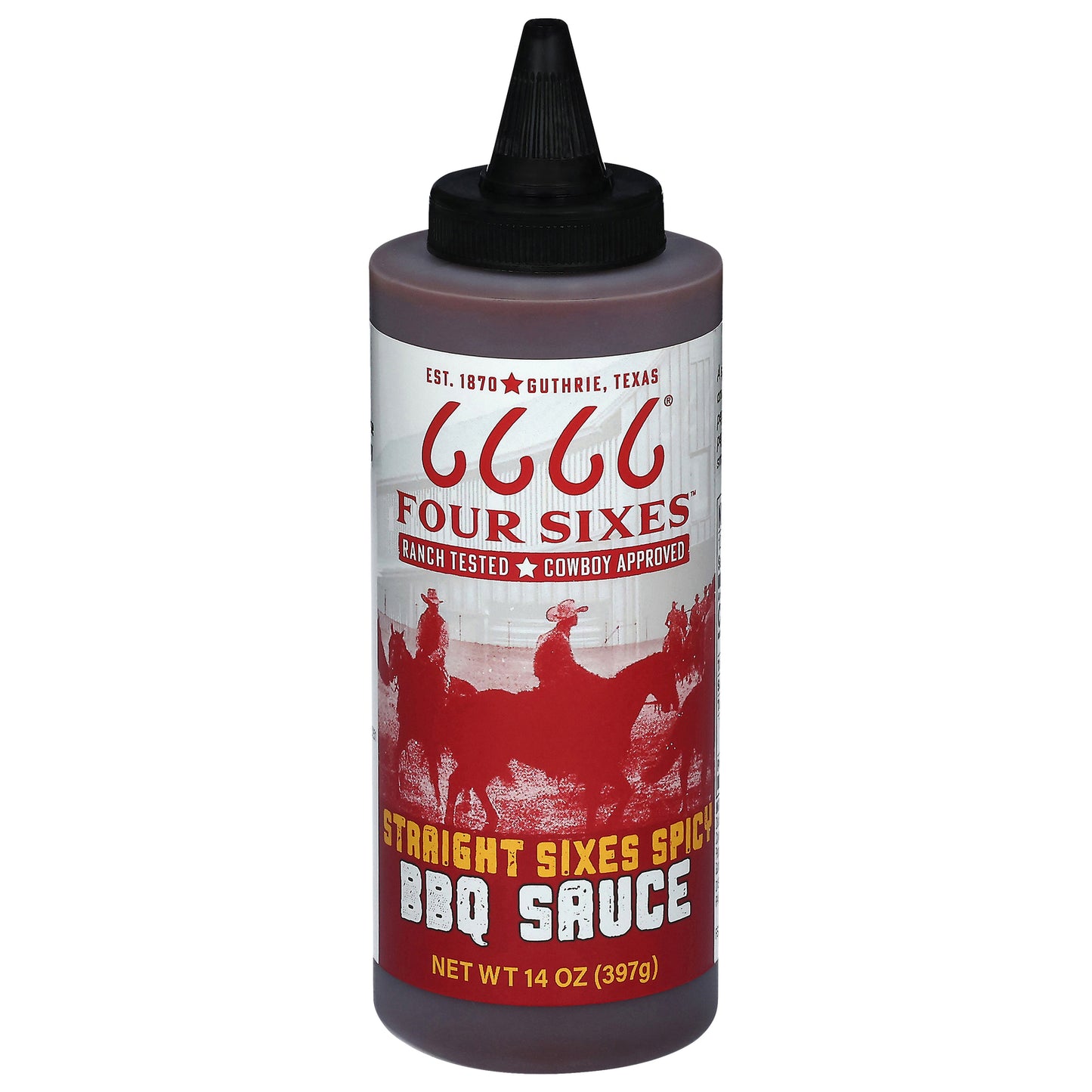 Four Sixes - Bbq Sce Spicy Strghtsixes - Cs Of 6-14 Fz