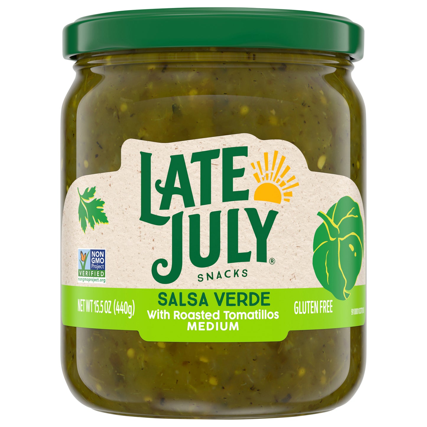 Late July Snacks - Salsa Verde Medium - Cs Of 12-15.5 Oz