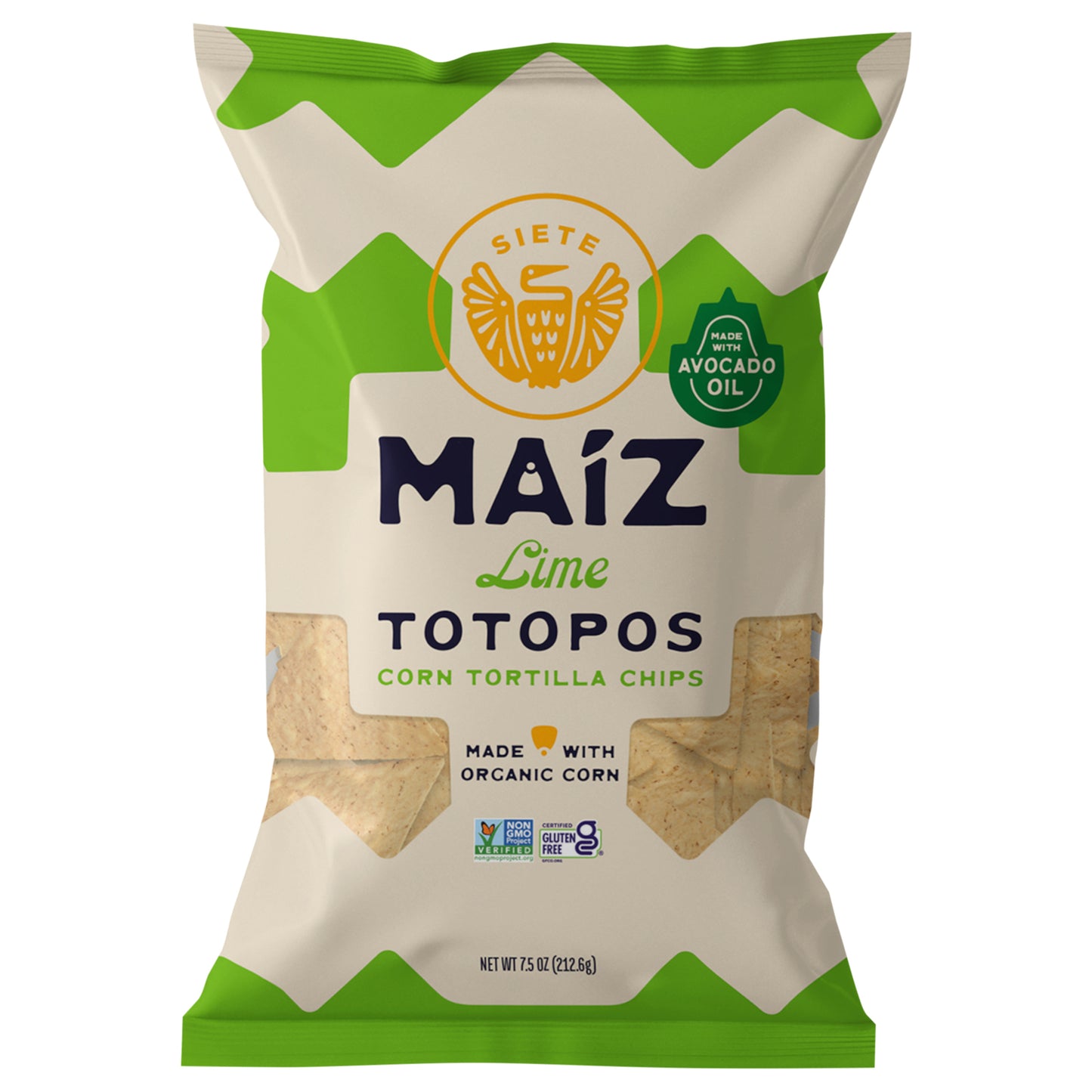 Siete - Tort Chip Og3 Corn Lime - Cs Of 6-7.5 Oz