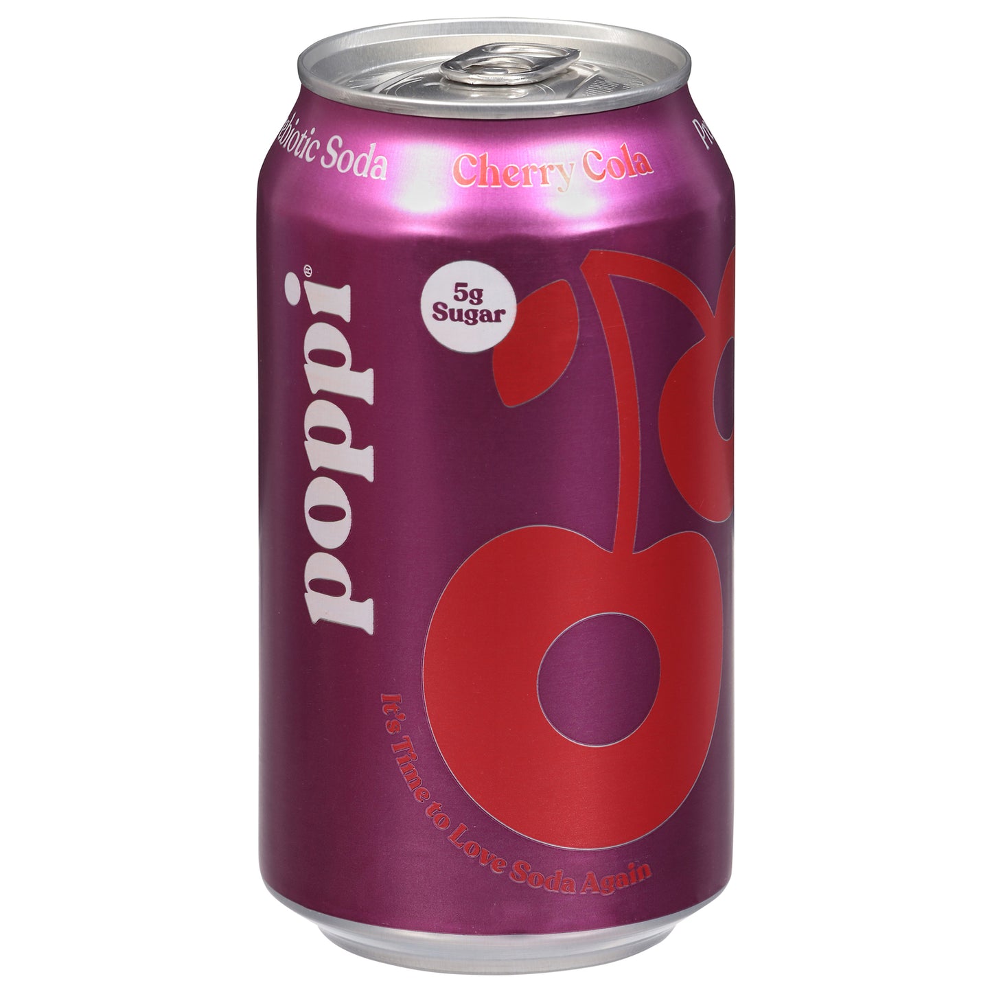 Poppi Cherry Cola Prebiotic Soda – 12oz Healthy Gut Drink in 12-Pack