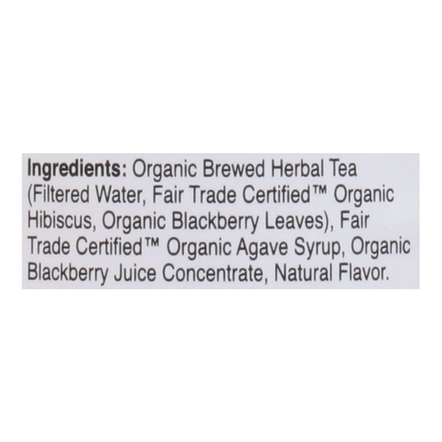 Just Ice Tea - Tea Og2 Berry Hibiscus - Cs Of 12-16 Fz