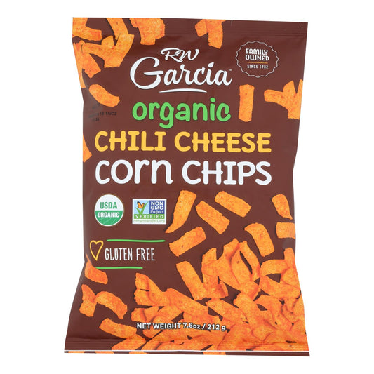 Bag of RW Garcia Organic Corn Chips – 7.5 oz bag, gluten-free, USDA organic, case of 12