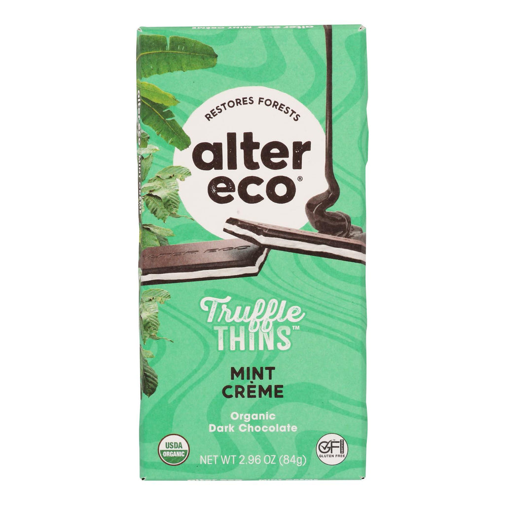 Alter Eco Thin Mint Cream Truffle Chocolate – 2.96 oz, 12-Pack