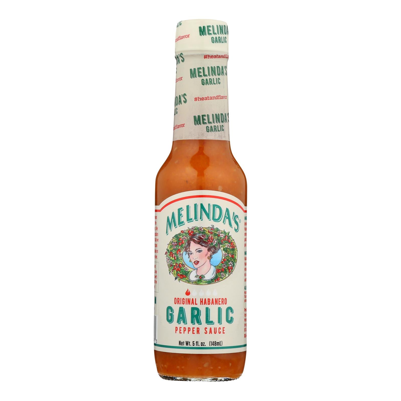 Melinda's - Hot Sauce Garlic - Case Of 12 - 5 Oz