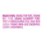 Happy Tot - Sprouted Beluga Organic Pear Beet Black - Case Of 16-4 Ounces