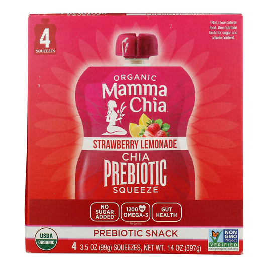 Mamma Chia - Chia Squeeze Straw Lmnade - Case Of 6 - 4/3.5 Oz