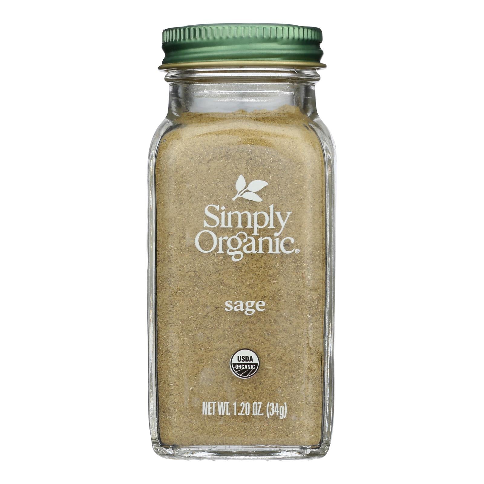 Simply Organic - Sage Og2 Ground - Cs Of 6-1.2 Oz