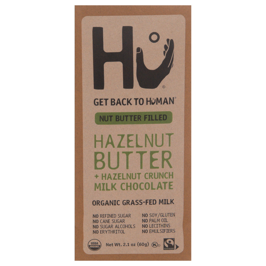 Hu - Milk Choc Bar Og2 Hzlnt - Cs Of 6-2.1 Oz
