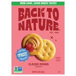 Back To Nature - Crackers Clasic Round - Cs Of 6-6.5 Oz