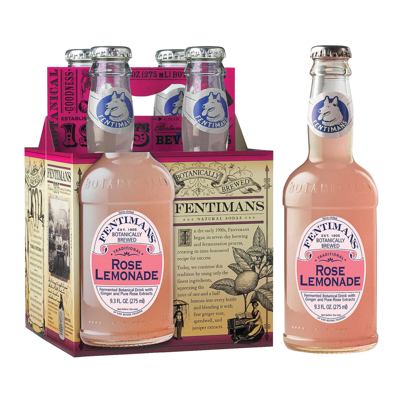Fentimans North America Rose Lemonade - Lemonade - Case Of 6 - 9.3 Fl Oz.