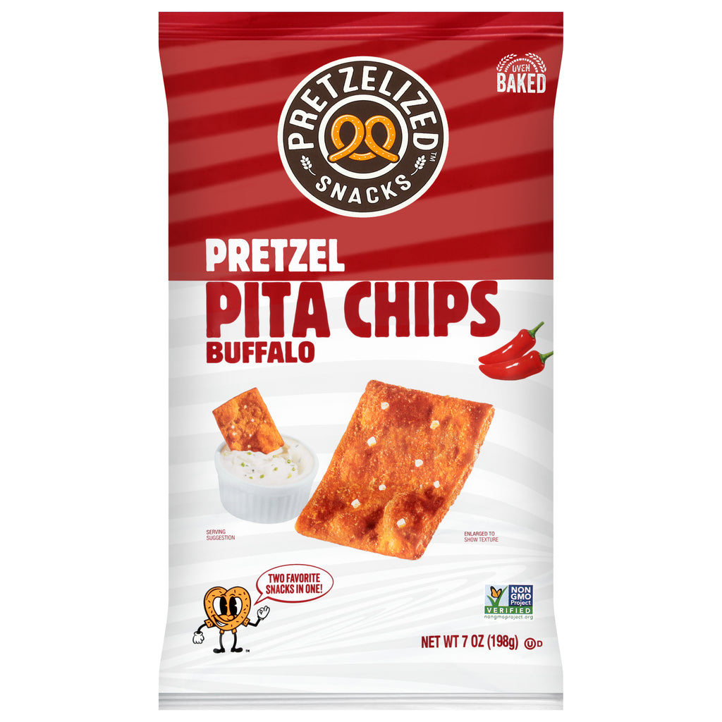 Pretzelized - Pita Chip Buffalo - Cs Of 12-7 Oz