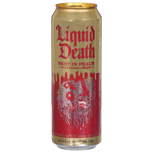 Liquid Death - Tea Rest In Peach Sngl - Cs Of 12-19.2 Fz