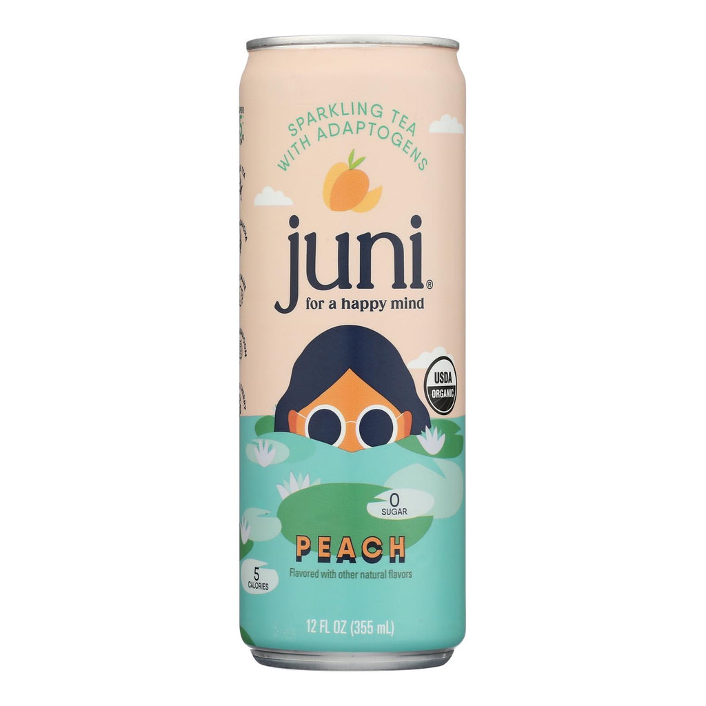Juni - Sparklng Tea Og2 Peach - Cs Of 12-12 Fz