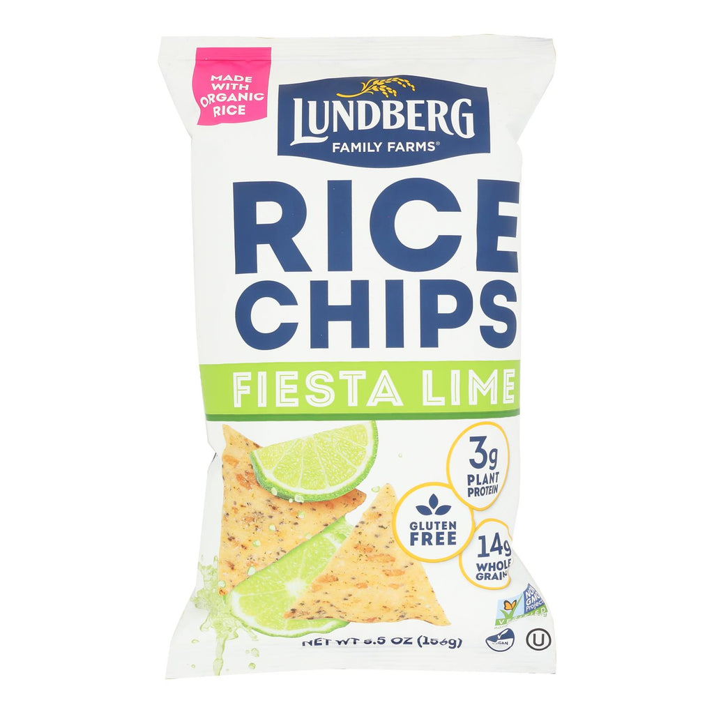 Lundberg Family Farms - Rice Chips Og3 Fiesta Lim - Cs Of 6-5.5 Oz