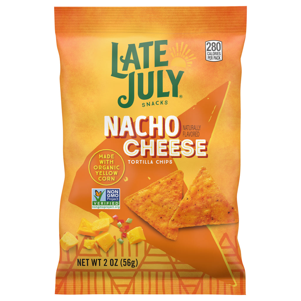 Late July Nacho Chipotle Tortilla Chips – 2 oz Bag, Case of 24