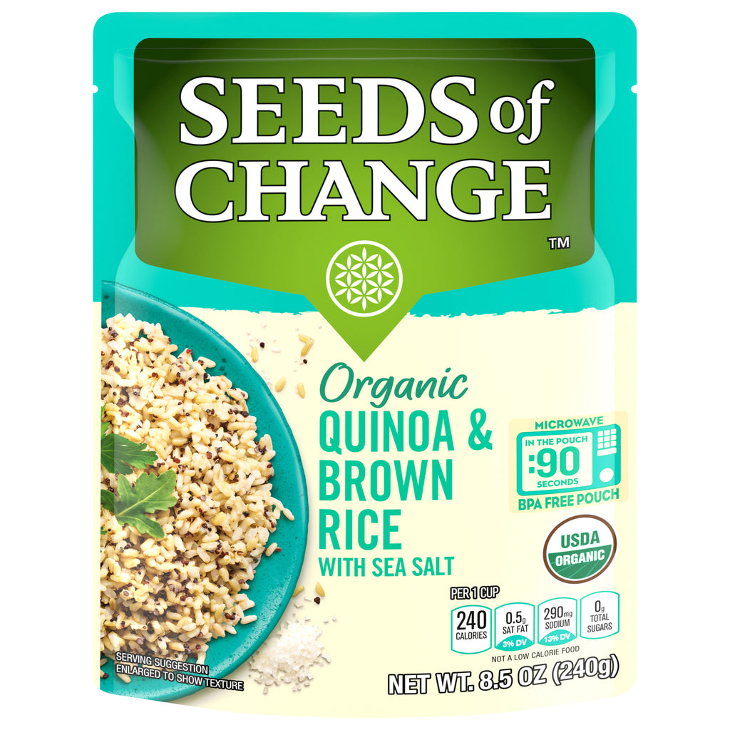 Seeds of Change Quinoa and Brown Rice with Sea Salt 8.5 oz pouch, Case of 12