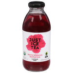 Just Ice Tea Berry Hibiscus – Organic Ready-to-Drink Iced Tea, 16 fl oz Bottle, 12-Pack