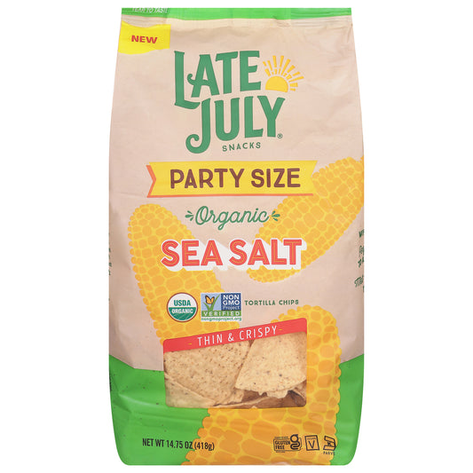 Late July Snacks - Tort Chips Og2 Sea Salt - Cs Of 9-14.75 Oz