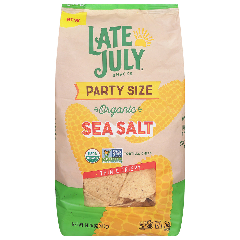 Late July Snacks - Tort Chips Og2 Sea Salt - Cs Of 9-14.75 Oz