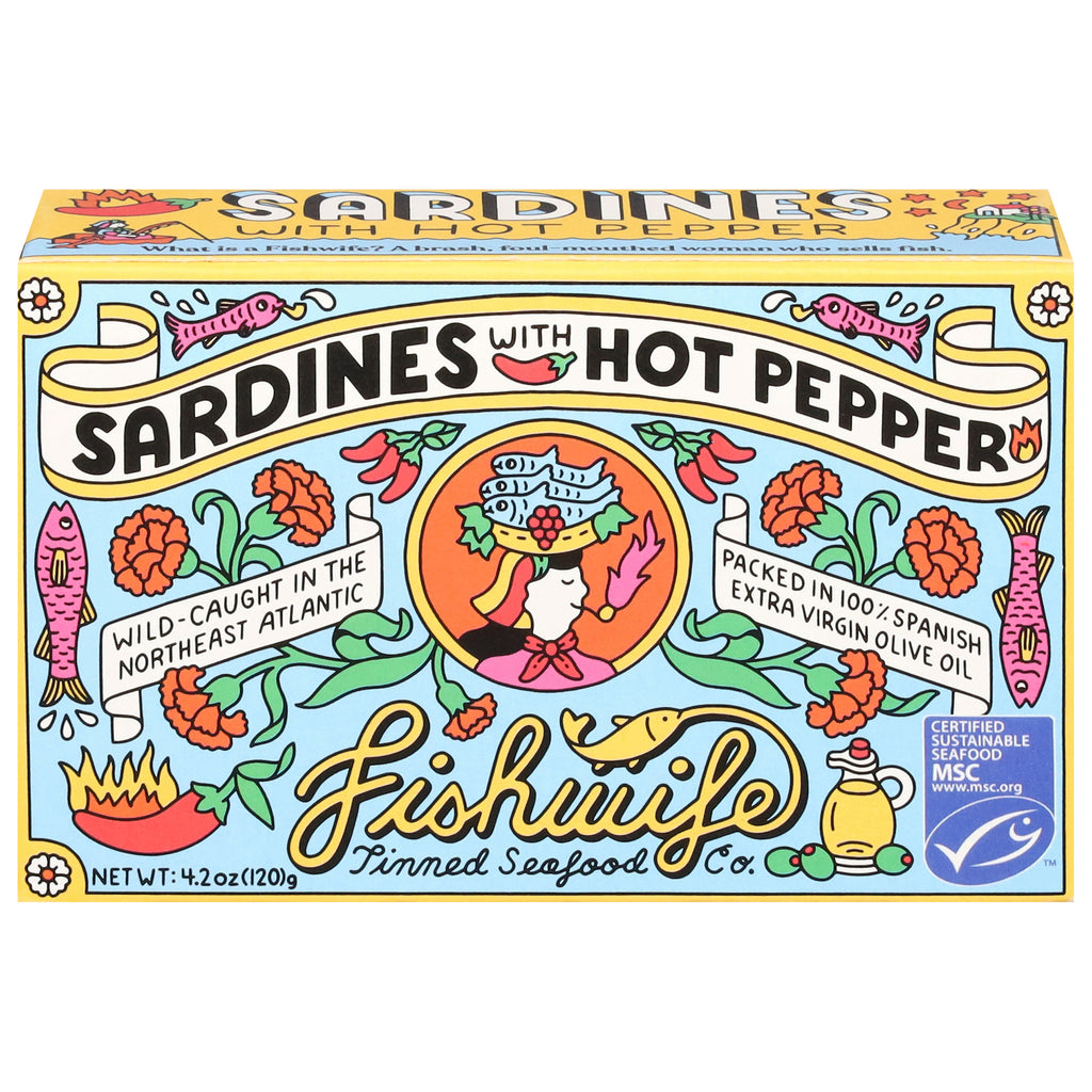 Fishwife - Sardines Hot Pepper - Cs Of 12-4.2 Oz