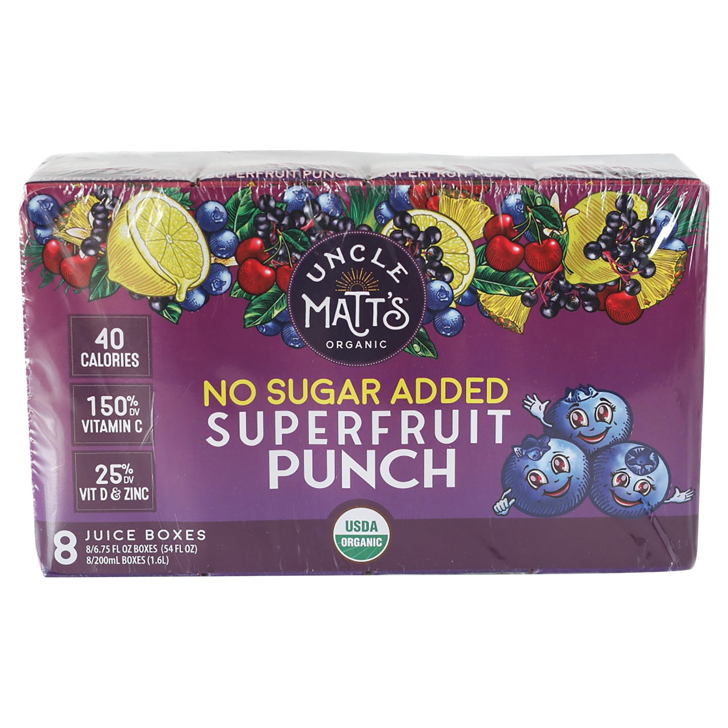 Uncle Matt's Organic - Jce Box Og2 Sprfrt Punch - Cs Of 4-8/6.75fz