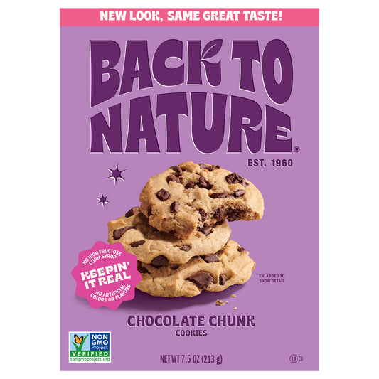Back To Nature - Cookies Chocolate Chunk - Cs Of 6-7.5 Oz