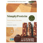 Simply Protein Peanut Butter Chocolate Protein Bars – Box of 6, 1.41 oz each.