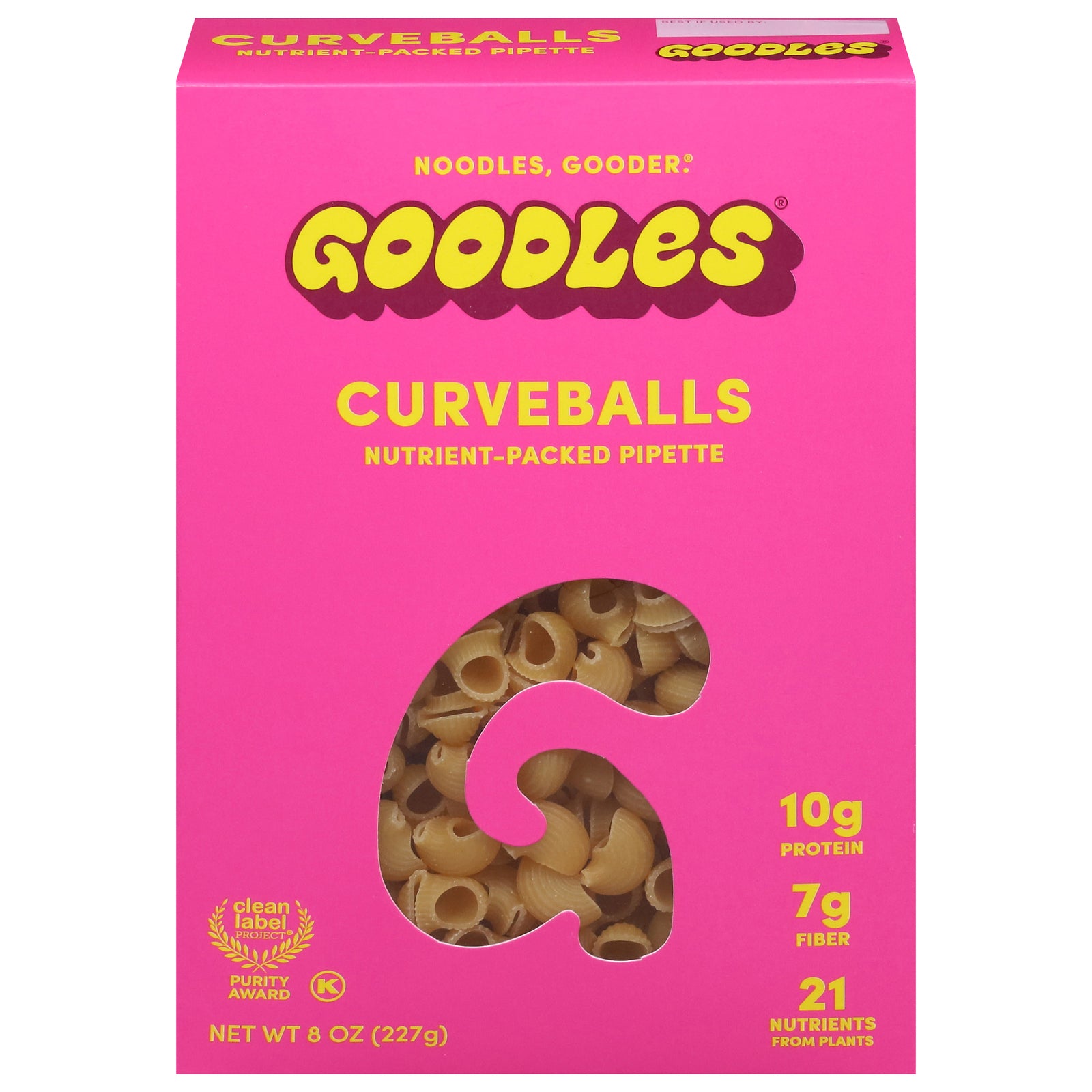 Goodles - Pasta Curveballs - Cs Of 12-8 Oz