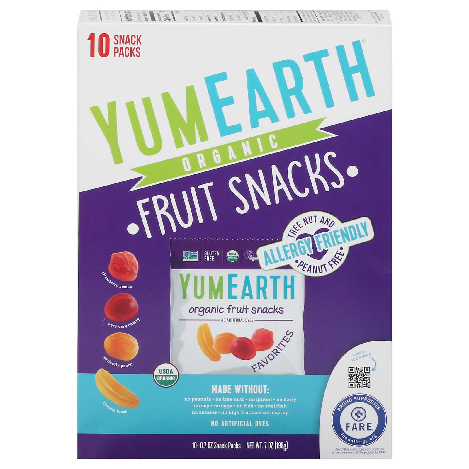 Yumearth - Fruit Snk Og2 Favorites - Cs Of 6-7 Oz