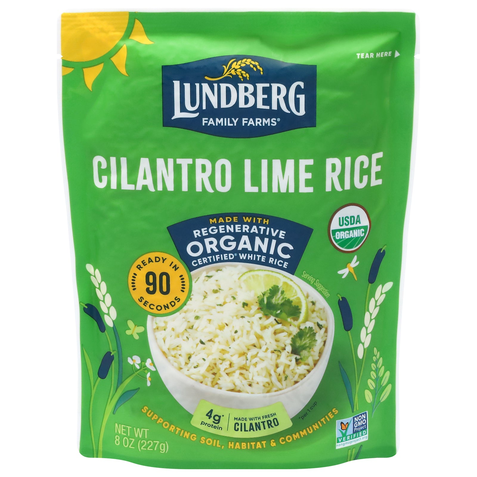 Lundberg Family Farms - Rice Og2 Cilantro Lime - Cs Of 6-8 Oz