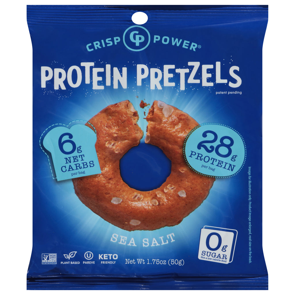 Crisp Power - Protein Pretzels Sea Salt - Cs Of 6-1.75 Oz