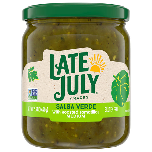 Late July Snacks - Salsa Verde Medium - Cs Of 12-15.5 Oz