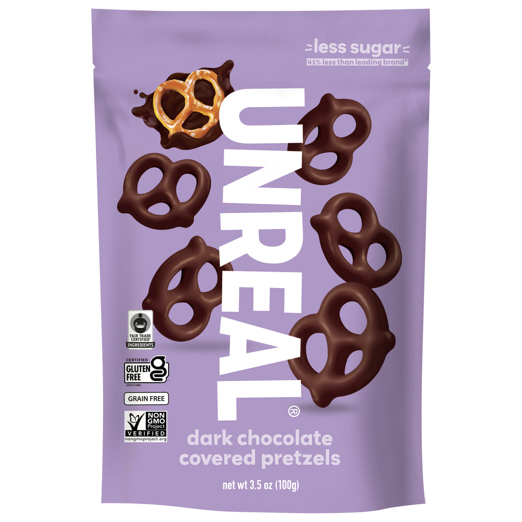 Unreal - Pretzels Dark Chocolate - Cs Of 6-3.5 Oz