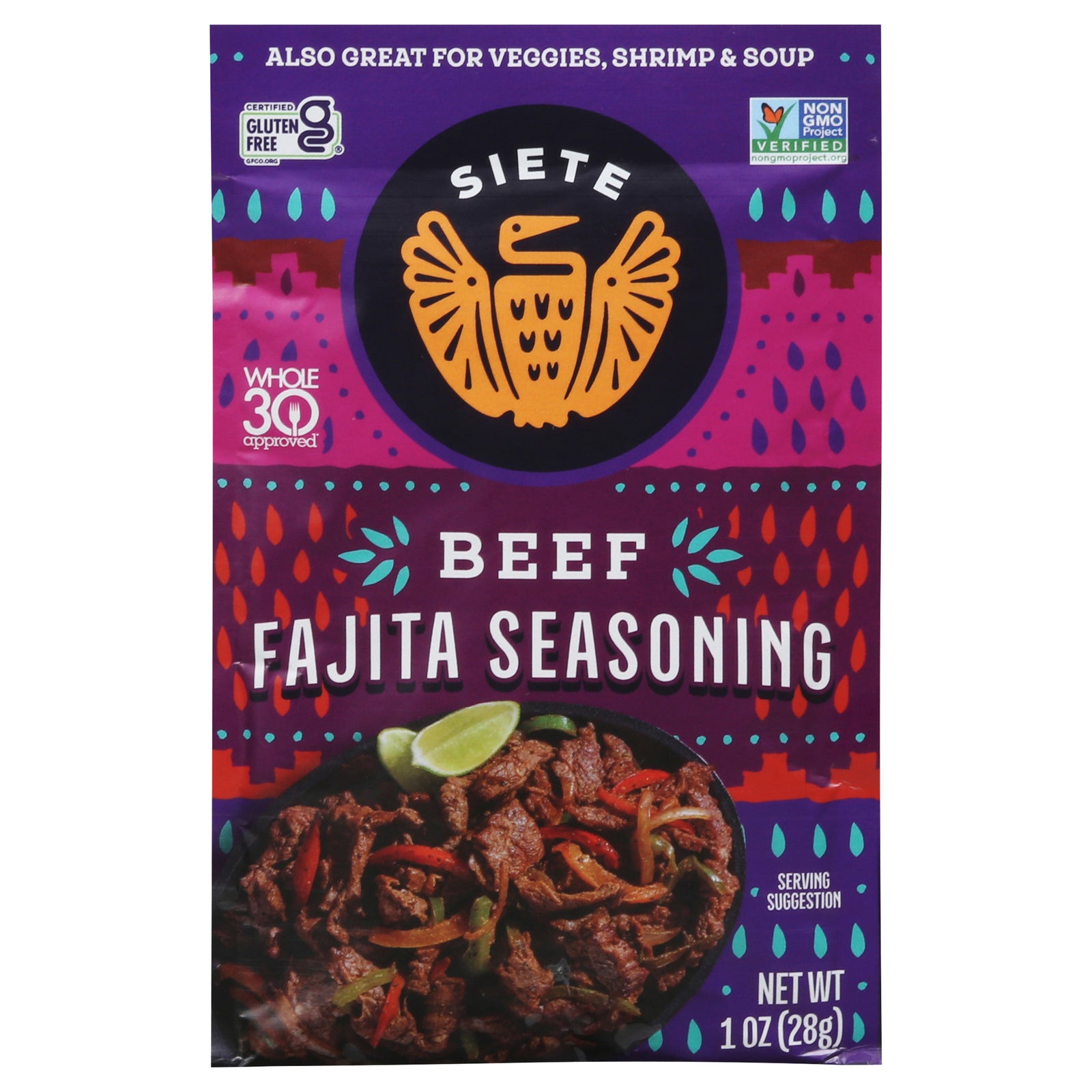 Siete - Seasoning Beef Fajita - Cs Of 12-1 Oz