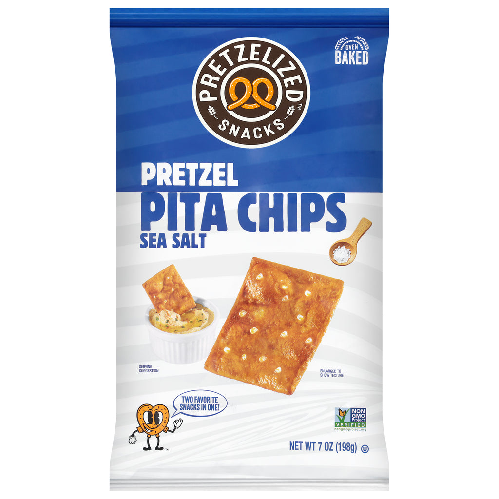 Pretzelized - Pita Chip Sea Salt - Cs Of 12-7 Oz