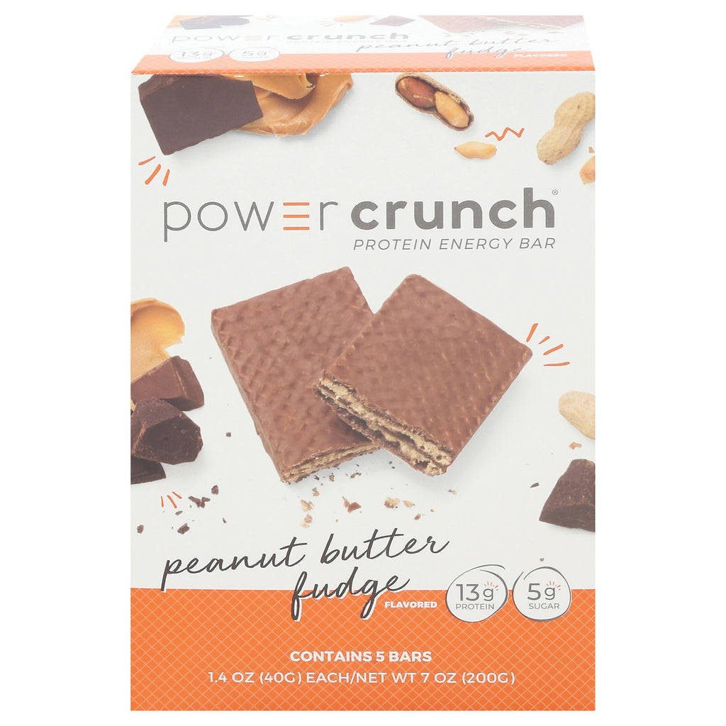 Power Crunch - Prtn Br Pb Fudge 5 Ct - Cs Of 6-5/1.4 Oz