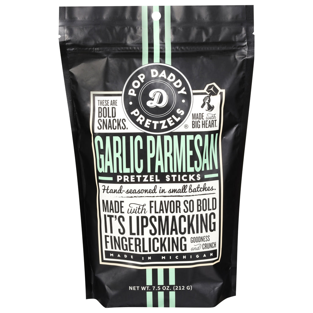 Pop Daddy - Pretzel Sticks Grlc Parm - Cs Of 12-7.5 Oz