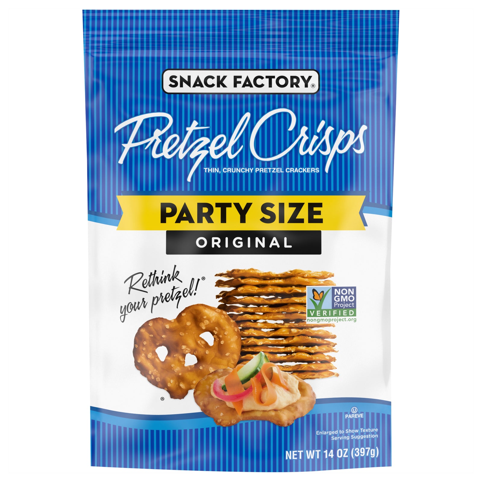Pretzel Crisps - Pretzel Crisp Original - Cs Of 12-14 Oz