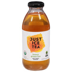 Just Ice Tea Organic Honey Green Bottle – 16 oz brewed green tea with real honey, case of 12.