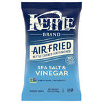 Kettle Brand Air Fried Salt & Vinegar Potato Chips – Case of 15, 4.25 oz Bags