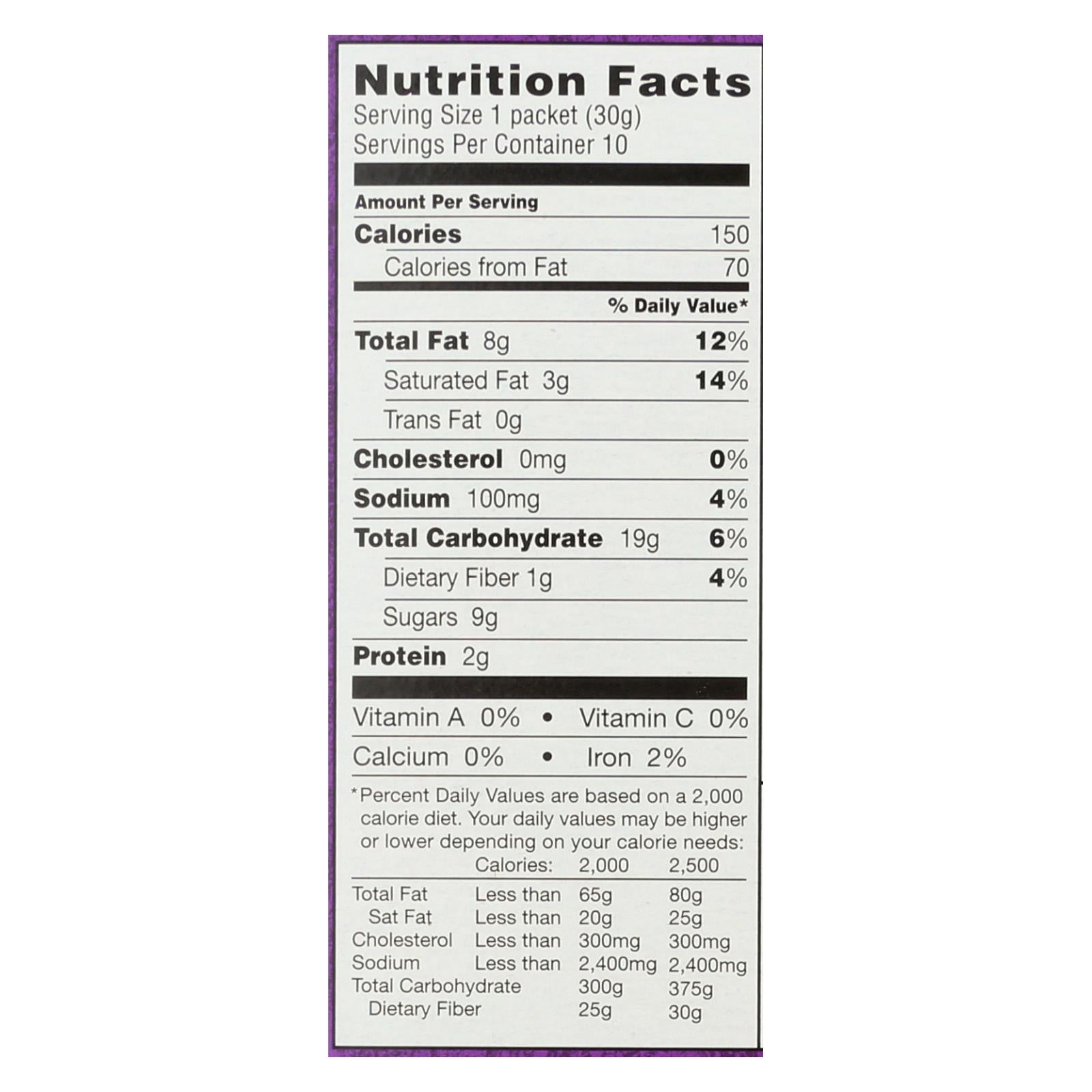 Annie's Homegrown Cookie Bites Chocolate Chip 10- 1.05 - Case Of 6 - 10 Ct