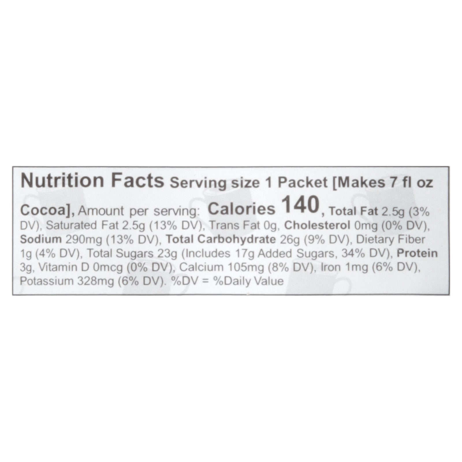 Cocoa Classics - Cocoa Pckt Salted Caramel - Cs Of 12-1.25 Oz