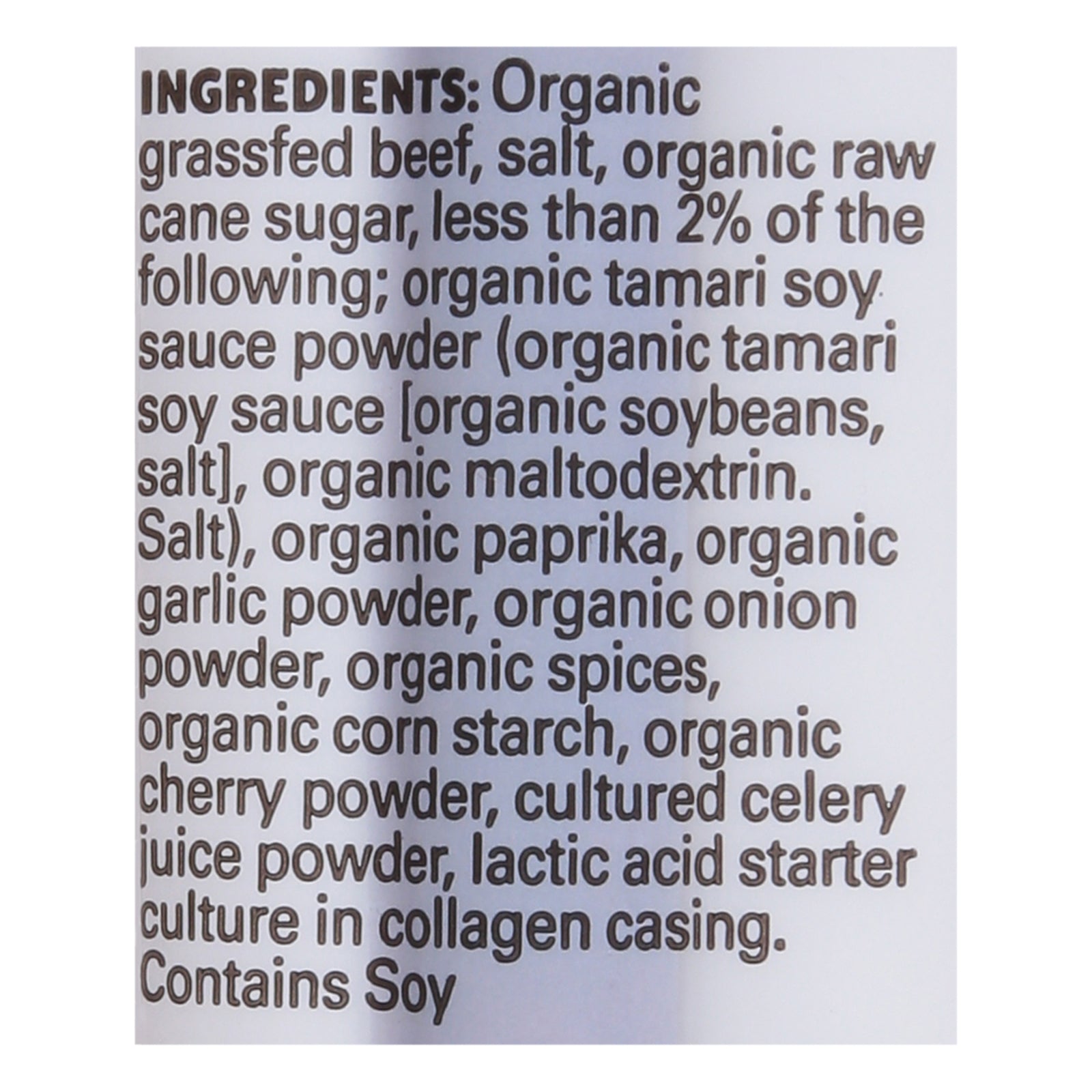 Mighty Organic - Bfstk Og2 Grsfd Teriyaki - Cs Of 24-1 Oz