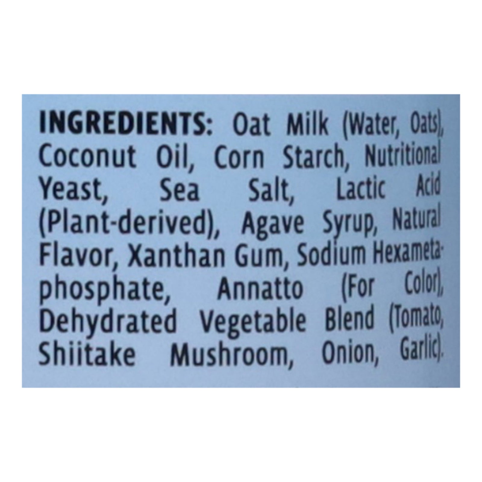 Credo Foods - Cheeze Spry Oatmilk Chedd - Cs Of 12-8 Oz