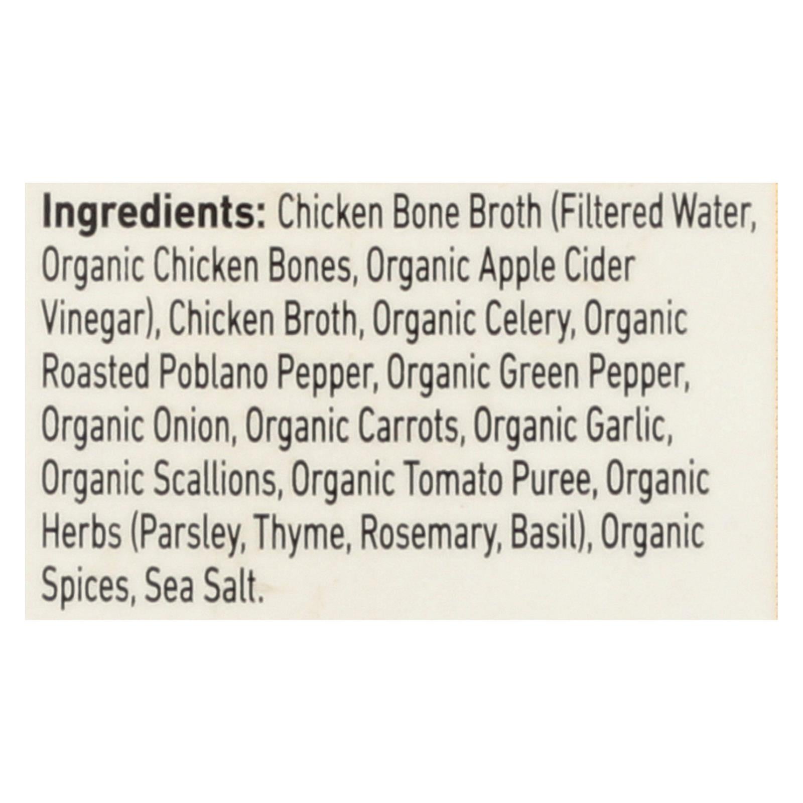 Kettle & Fire Chicken Bone Broth  - Case Of 6 - 16.9 Oz