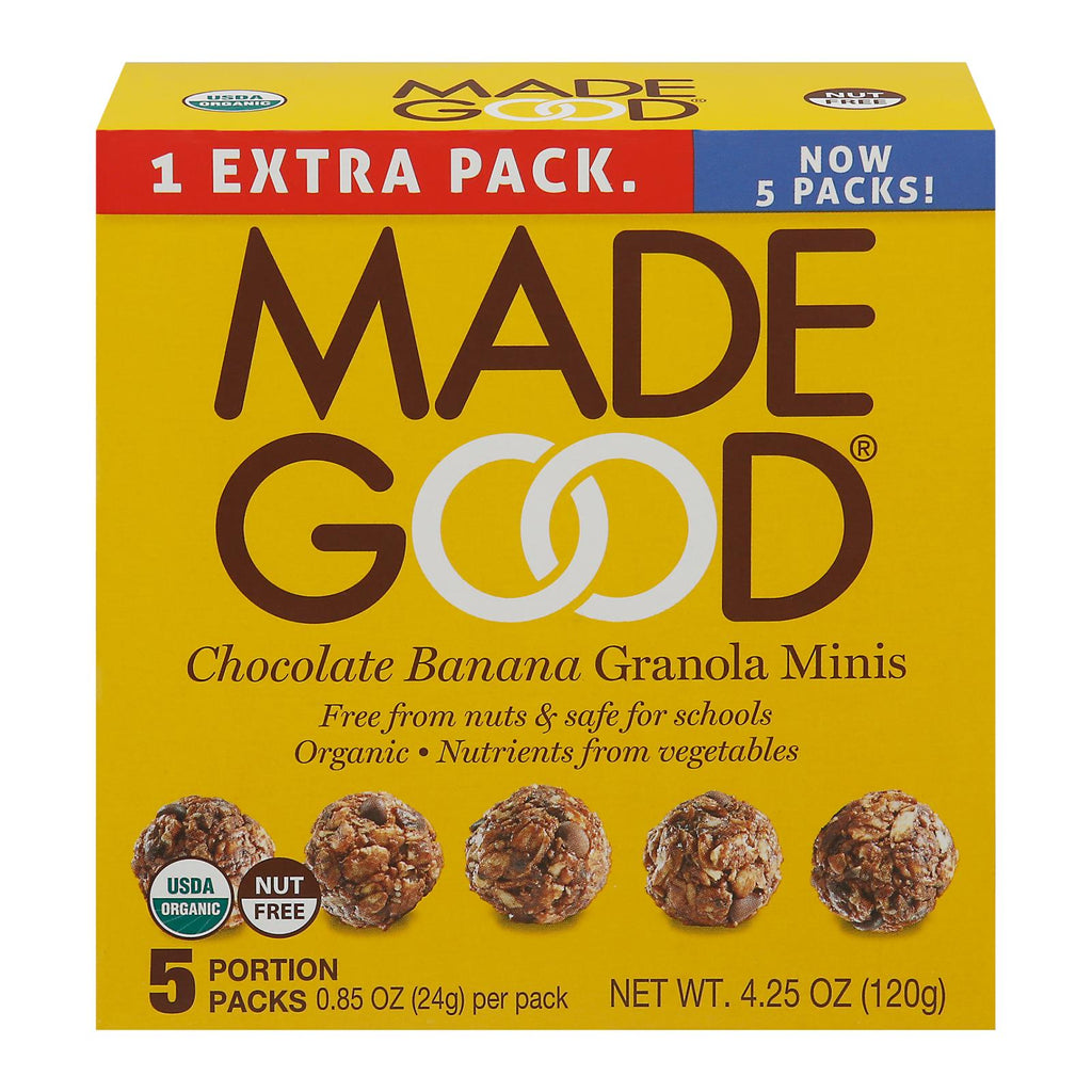 Made Good Granola Minis Chocolate Banana – Organic Allergy-Friendly Snack
