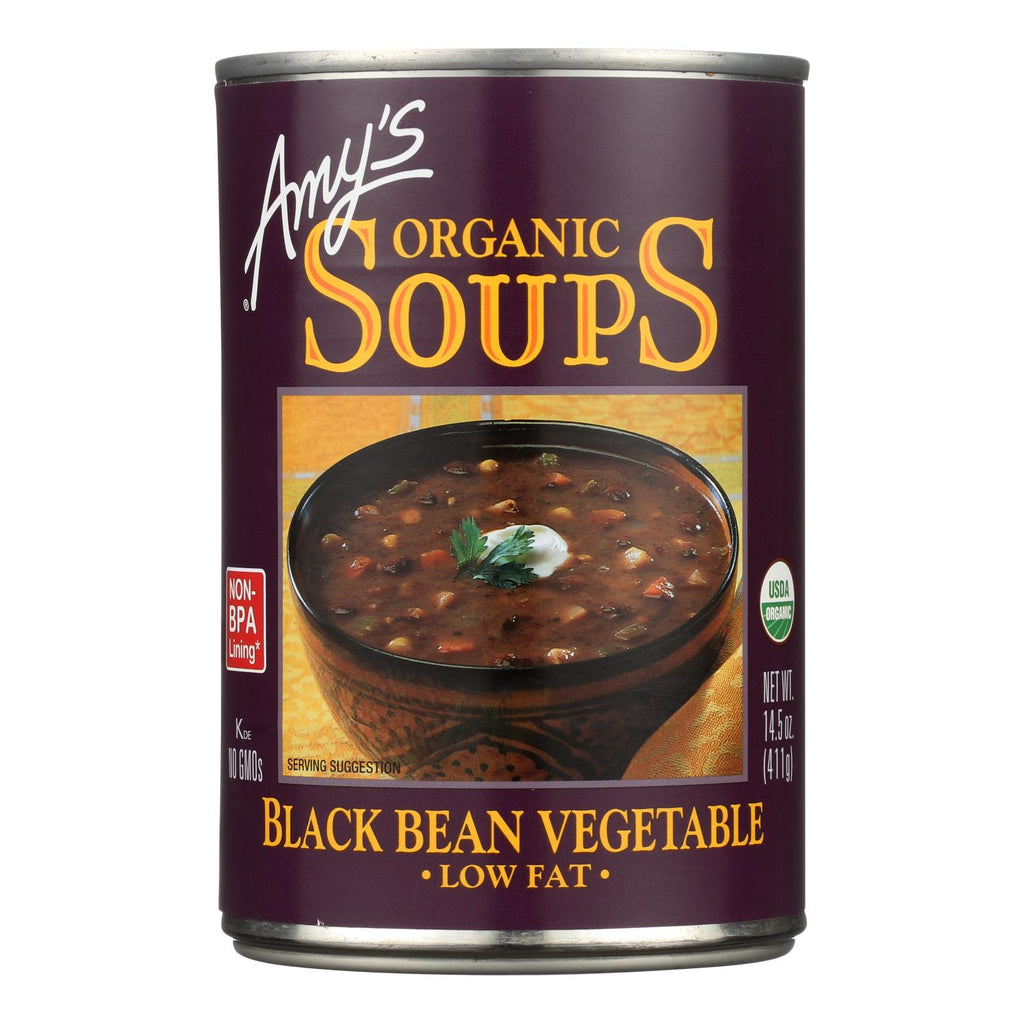 Amy's - Organic Low Fat Black Bean Soup - Case Of 12 - 14.5 Oz