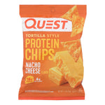 Quest® Nacho Cheese Tortilla Style Protein Chips, Nacho Cheese - Case Of 8 - 1.1 Oz